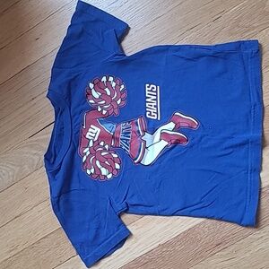 NFL Giants Kids Blue Cheerleader T-Shirt, Size 3t